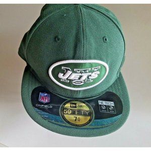 NFL NY JETS NEW ERA 59FIFTY Hat Cap Size 7 1/4 Fit On Field NWT